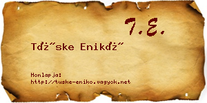 Tüske Enikő névjegykártya